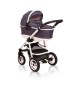 Otroški voziček CoTo Baby Aprilia 3v1 - temno siv