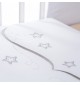 Posteljnina za otroško posteljico AlberoMio zvezdice bež (5 delna)