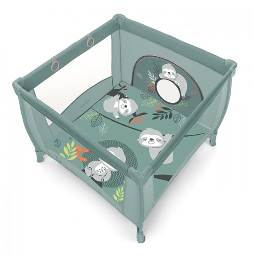 Otroška zložljiva stajica BabyDesign PLAY UP panda svetlo zelena