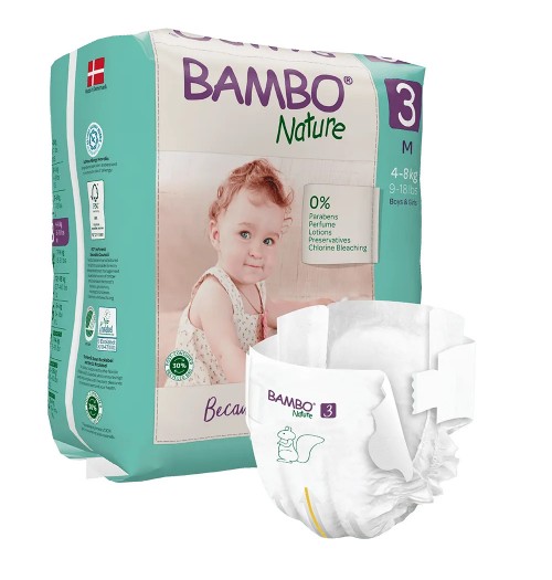 Otroške pleničke BAMBO NATURE 3 4-8 KG