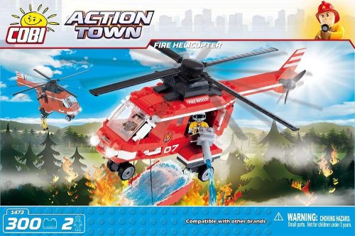 Gasilski helikopter, 300 kock za sestavljanje, cobi