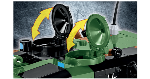 Tank leopard 2 a4, 864 kock za sestavljanje, cobi