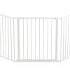 Varnostna ograja za kamine Baby Dan FLEX XL 90-278cm bela