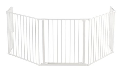 Varnostna ograja za kamine Baby Dan FLEX XL 90-278cm bela