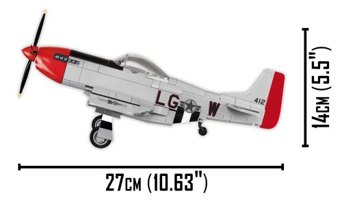 Letalo top gun mustang p-51d, 265 kock za sestavljanje, cobi