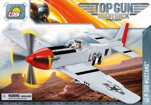 Letalo top gun mustang p-51d, 265 kock za sestavljanje, cobi