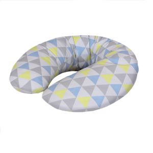 Blazina za dojenje Ceba Baby PHYSIO Mini Jersey triangle blue-yellow