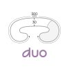 Večnamenska blazina za nosečnice Ceba Baby PHYSIO Duo Circles-pink