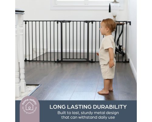 DB_discovery3_črna_otroska-trgovina04 Varnostna ograja Dreambaby Discovery 3 črna 74,5 cm – 195 cm