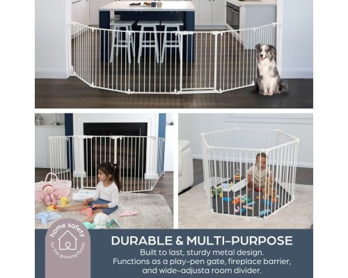 Varnostna ograja Dreambaby Discovery 6 Converta 3v1 bela do 375cm