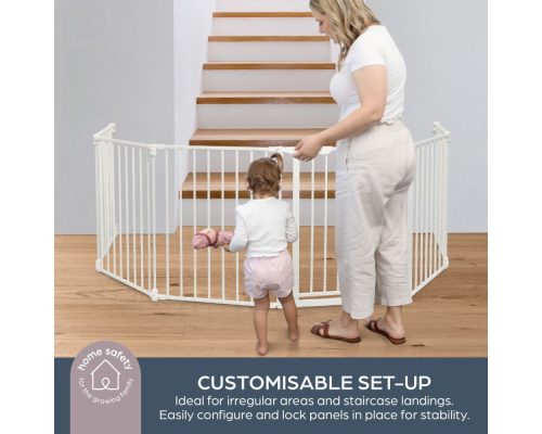 Varnostna ograja Dreambaby Discovery 6 Converta 3v1 bela do 375cm