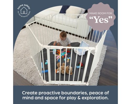 Varnostna ograja Dreambaby Discovery 6 Converta 3v1 bela do 375cm