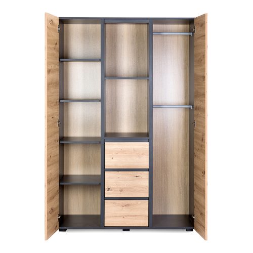 Otroška omara LittleSky Dalia antracit-hrast